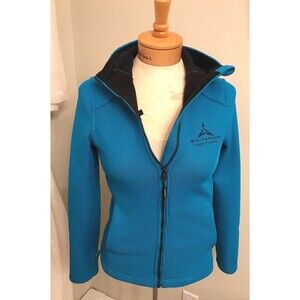 STORMTECH Womens Performance Full Zip Fleece lined/HOOD Jacket turquoise XS READ
